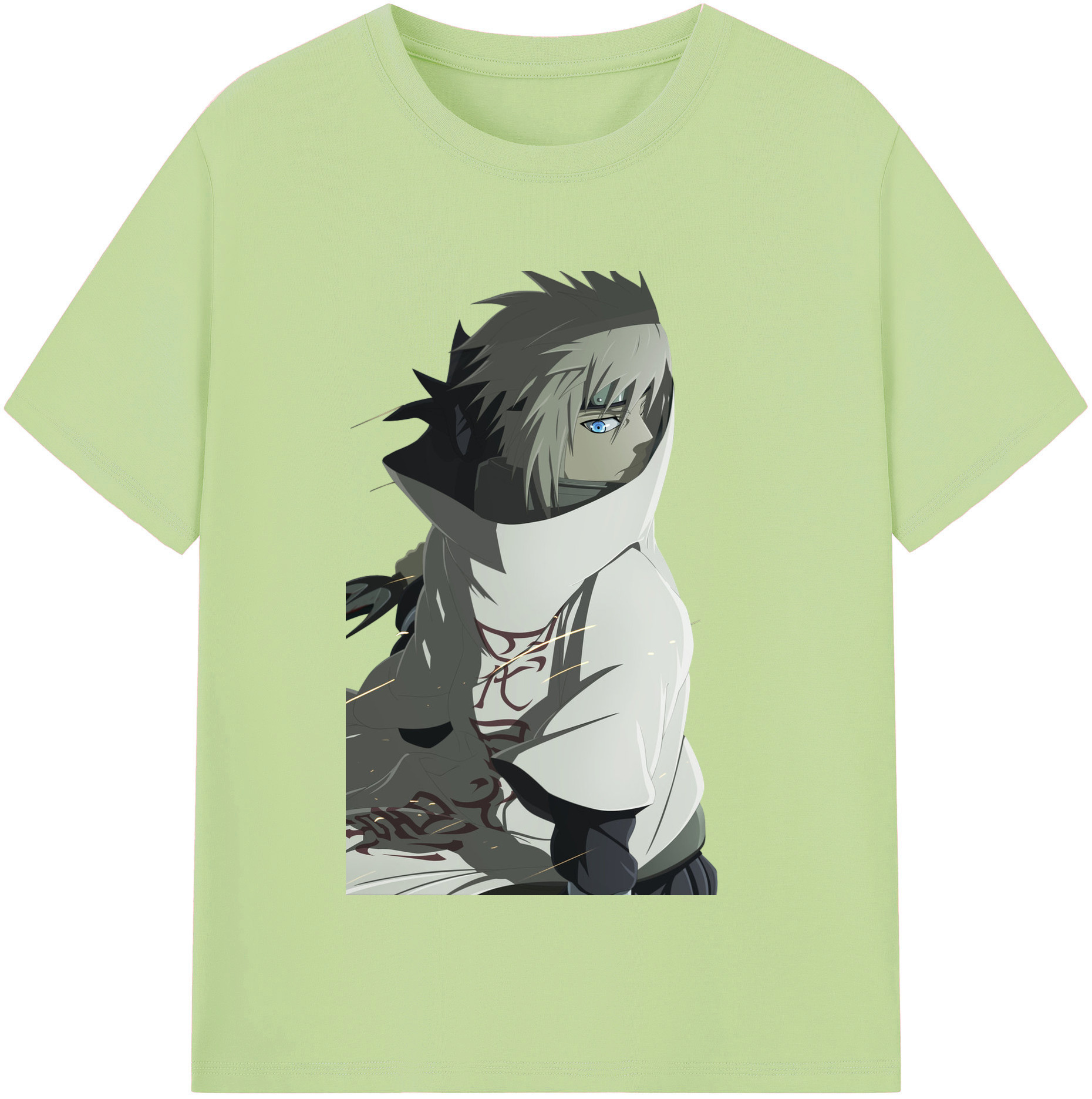 （画像用） NARUTO -ナルト- 波風 ミナト Namikaze Minato 綿100％半袖Tシャツ（フロントプリント）